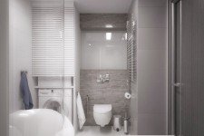   Небольшая квартира светлая ванная 
