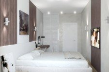   Кровать-подиум небольшая спальня неудобная планировка
